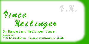 vince meilinger business card